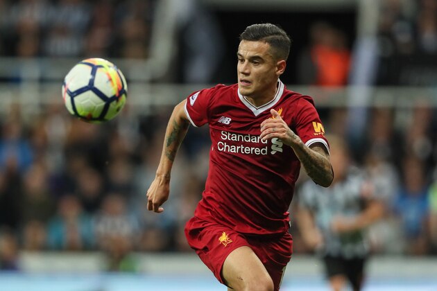 NEWCASTLE UPON TYNE, ENGLAND - OCTOBER 01: Philippe Coutinho of Liverpool during the Premier League match between Newcastle United and Liverpool at St. James Park on October 1, 2017 in Newcastle upon Tyne, England. (Photo by Matthew Ashton - AMA/Getty Images)