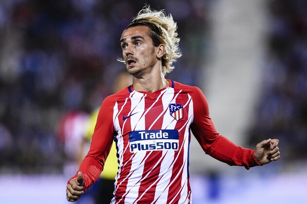 MADRID, SPAIN - SEPTEMBER 30: Antoine Griezmann of Atletico de Madrid reacts  during the La Liga 2017-18 match between CD Leganes and Atletico de Madrid on 30 September 2017 in Madrid, Spain. (Photo by Power Sport Images/Getty Images)