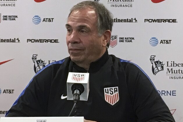 United States men's national soccer team head coach Bruce Arena speaks to the media during a press conference in Orlando, Fla., Thursday, Oct. 5, 2017. Panama and the U.S. meet in a World Cup qualifying match in Orlando on Friday. (AP Photo/Ron Blum)