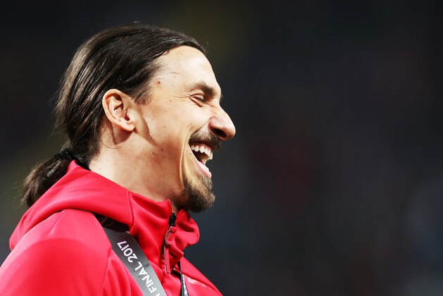 STOCKHOLM, SWEDEN - MAY 24: Zlatan Ibrahimovic of Manchester United is seen during the UEFA Europa League Final match between Ajax and Manchester United at Friends Arena on May 24, 2017 in Stockholm, Sweden. (Photo by Ian MacNicol/Getty Images)