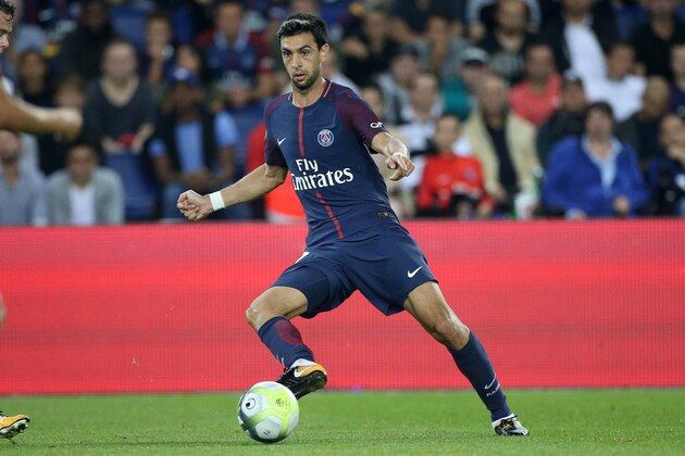 PARIS, FRANCE - AUGUST 25: Javier Pastore of PSG during the French Ligue 1 match between Paris Saint Germain (PSG) and AS Saint-Etienne (ASSE) at Parc des Princes on August 25, 2017 in Paris, France. (Photo by Jean Catuffe/Getty Images)