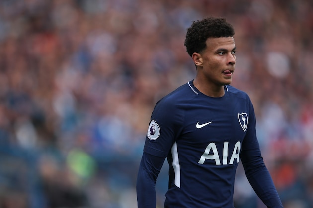 HUDDERSFIELD, ENGLAND - SEPTEMBER 30: Dele Alli of Tottenham Hotspur during the Premier League match between Huddersfield Town and Tottenham Hotspur at John Smith's Stadium on September 30, 2017 in Huddersfield, England. (Photo by Robbie Jay Barratt - AMA/Getty Images)