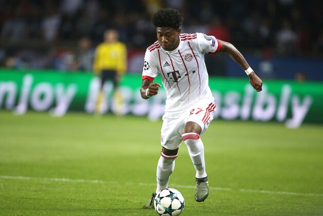 PARIS, FRANCE - SEPTEMBER 27: David Alaba of Bayern Munich during the UEFA Champions League group B match between Paris Saint-Germain (PSG) and Bayern Muenchen (Bayern Munich) at Parc des Princes on September 27, 2017 in Paris, France. (Photo by Jean Catuffe/Getty Images)