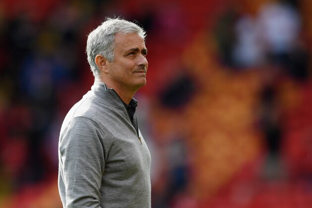 LIVERPOOL, ENGLAND - OCTOBER 14: Jose Mourinho, Manager of Manchester United looks on during the Premier League match between Liverpool and Manchester United at Anfield on October 14, 2017 in Liverpool, England. (Photo by Shaun Botterill/Getty Images) LIVERPOOL, ENGLAND - OCTOBER 14: Jose Mourinho, Manager of Manchester United looks on during the Premier League match between Liverpool and Manchester United at Anfield on October 14, 2017 in Liverpool, England. (Photo by Shaun Botterill/Getty Images)