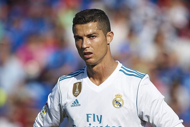 GETAFE, SPAIN - OCTOBER 14:  Cristiano Ronaldo of Real Madrid reacts during the La Liga match between Getafe and Real Madrid at Estadio Coliseum Alfonso Perez on October 14, 2017 in Getafe, Spain.  (Photo by fotopress/Getty Images)