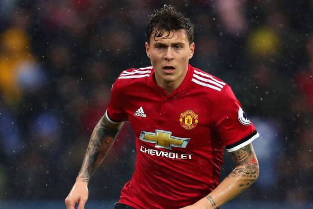 HUDDERSFIELD, ENGLAND - OCTOBER 21:  Victor Lindelof of Manchester United in action during the Premier League match between Huddersfield Town and Manchester United at John Smith's Stadium on October 21, 2017 in Huddersfield, England.  (Photo by Chris Brunskill Ltd/Getty Images)