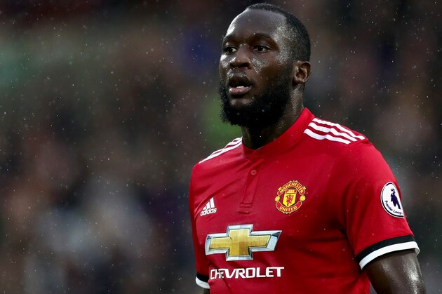 HUDDERSFIELD, ENGLAND - OCTOBER 21:  Romelu Lukaku of Manchester United looks on during the Premier League match between Huddersfield Town and Manchester United at John Smith's Stadium on October 21, 2017 in Huddersfield, England.  (Photo by Chris Brunskill Ltd/Getty Images)