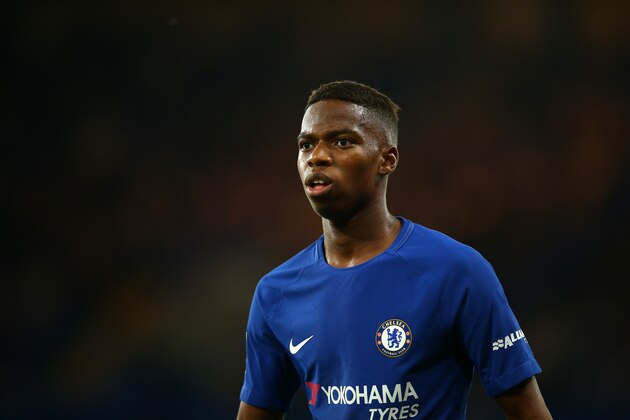 LONDON, ENGLAND - SEPTEMBER 20: Charly Musonda of Chelsea during the Carabao Cup Third Round match between Chelsea and Nottingham Forest at Stamford Bridge on September 20, 2017 in London, England. (Photo by Catherine Ivill - AMA/Getty Images)