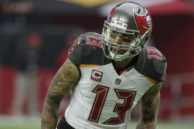 Tampa Bay Buccaneers wide receiver Mike Evans (13) during an NFL football game against the Arizona Cardinals, Sunday, Oct. 15, 2017, in Glendale, Ariz. (AP Photo/Rick Scuteri)
