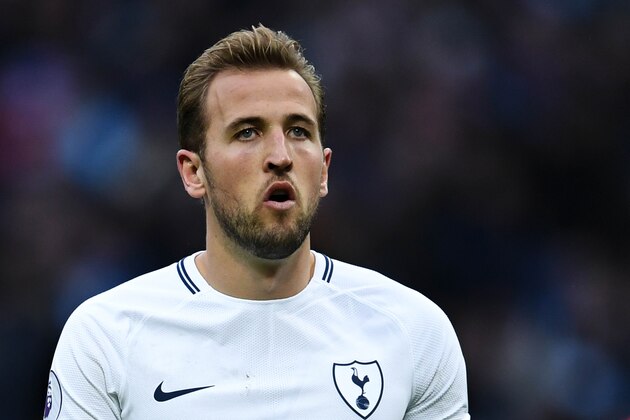LONDON, ENGLAND - OCTOBER 22:  Harry Kane of Tottenham Hotspur looks on during the Premier League match between Tottenham Hotspur and Liverpool at Wembley Stadium on October 22, 2017 in London, England.  (Photo by David Ramos/Getty Images)