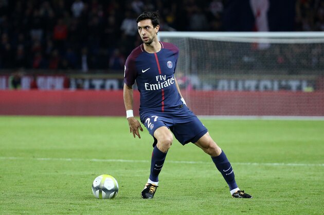 PARIS, FRANCE - OCTOBER 27: Javier Pastore of PSG during the French Ligue 1 match between Paris Saint-Germain (PSG) and OGC Nice at Parc des Princes stadium on October 27, 2017 in Paris, France. (Photo by Jean Catuffe/Getty Images)