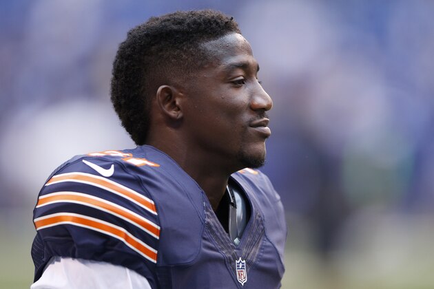 INDIANAPOLIS, IN - AUGUST 22: Antrel Rolle #31 of the Chicago Bears looks on during a preseason game against the Indianapolis Colts at Lucas Oil Stadium on August 22, 2015 in Indianapolis, Indiana. The Bears defeated the Colts 23-11. (Photo by Joe Robbins/Getty Images)