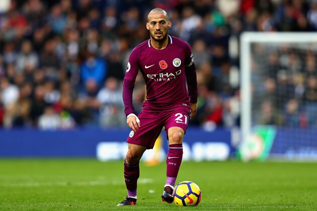 WEST BROMWICH, ENGLAND - OCTOBER 28:  David Silva of Manchester City in action during the Premier League match between West Bromwich Albion and Manchester City at The Hawthorns on October 28, 2017 in West Bromwich, England.  (Photo by Chris Brunskill Ltd/Getty Images)