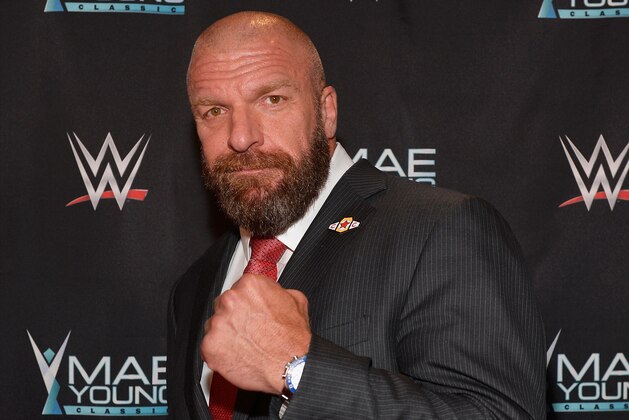 LAS VEGAS, NV - SEPTEMBER 12:  WWE Executive Vice President of Talent, Live Events and Creative Paul 'Triple H' Levesque appears on the red carpet of the WWE Mae Young Classic on September 12, 2017 in Las Vegas, Nevada.  (Photo by Bryan Steffy/Getty Images for WWE)
