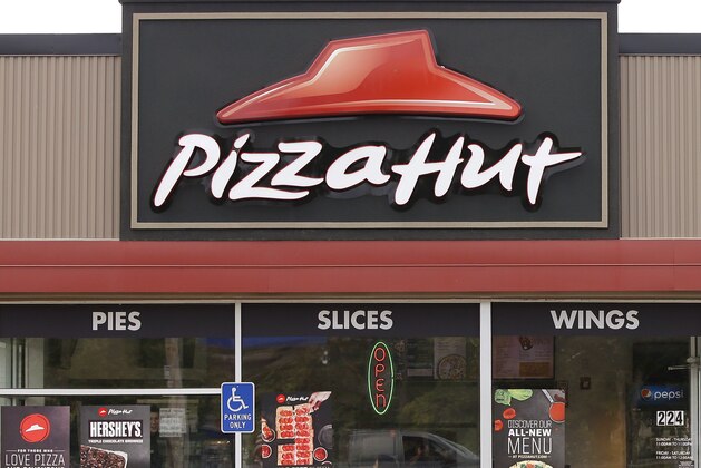 This Thursday, July 9, 2015 photo shows a Pizza Hut restaurant in Taunton, Mass. (AP Photo/Stephan Savoia)