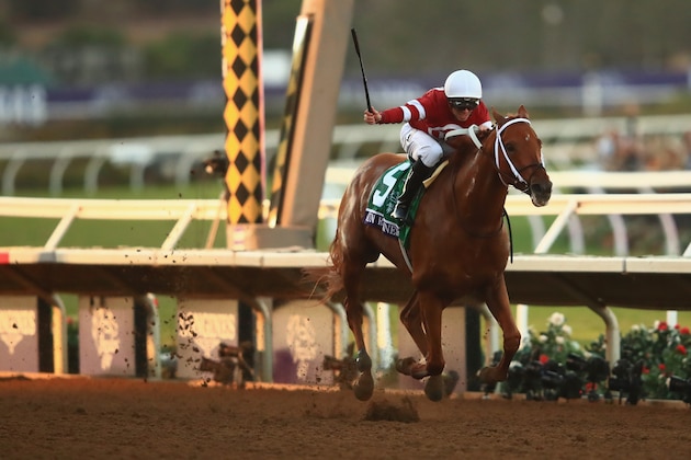 DEL MAR, CA - NOVEMBER 04: Gun Runner ridden by Florent Geroux (#5) wins the Breeders' Cup Classic on day two of the 2017 Breeders' Cup World Championship at Del Mar Race Track on November 4, 2017 in Del Mar, California. (Photo by Sean M. Haffey/Getty Images) DEL MAR, CA - NOVEMBER 04: Gun Runner ridden by Florent Geroux (#5) wins the Breeders' Cup Classic on day two of the 2017 Breeders' Cup World Championship at Del Mar Race Track on November 4, 2017 in Del Mar, California. (Photo by Sean M. Haffey/Getty Images)