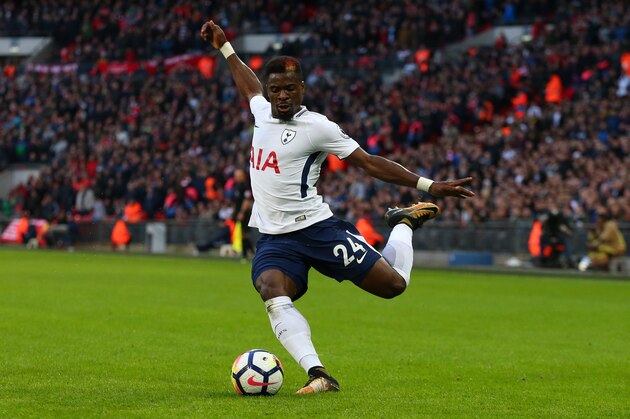 LONDON, ENGLAND - OCTOBER 22: Serge Aurier of Tottenham Hotspur during the Premier League match between Tottenham Hotspur and Liverpool at Wembley Stadium on October 22, 2017 in London, England. (Photo by Catherine Ivill - AMA/Getty Images)