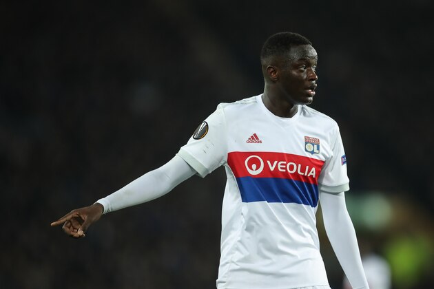 LIVERPOOL, ENGLAND - OCTOBER 19: Mouctar Diakhaby of Olympique Lyonnais during the UEFA Europa League group E match between Everton FC and Olympique Lyon at Goodison Park on October 19, 2017 in Liverpool, United Kingdom.  (Photo by Robbie Jay Barratt - AMA/Getty Images)