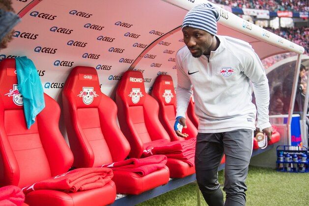 Leipzig´s Guinean midfielder Naby Deco Keita is pictured prior to the German first division Bundesliga football match between RB Leipzig and Hannover 96 in Leipzig, eastern Germany on November 3, 2017. / AFP PHOTO / ROBERT MICHAEL / RESTRICTIONS: DURING MATCH TIME: DFL RULES TO LIMIT THE ONLINE USAGE TO 15 PICTURES PER MATCH AND FORBID IMAGE SEQUENCES TO SIMULATE VIDEO. == RESTRICTED TO EDITORIAL USE == FOR FURTHER QUERIES PLEASE CONTACT DFL DIRECTLY AT + 49 69 650050
(Photo credit should read ROBERT MICHAEL/AFP/Getty Images) Leipzig´s Guinean midfielder Naby Deco Keita is pictured prior to the German first division Bundesliga football match between RB Leipzig and Hannover 96 in Leipzig, eastern Germany on November 3, 2017. / AFP PHOTO / ROBERT MICHAEL / RESTRICTIONS: DURING MATCH TIME: DFL RULES TO LIMIT THE ONLINE USAGE TO 15 PICTURES PER MATCH AND FORBID IMAGE SEQUENCES TO SIMULATE VIDEO. == RESTRICTED TO EDITORIAL USE == FOR FURTHER QUERIES PLEASE CONTACT DFL DIRECTLY AT + 49 69 650050
(Photo credit should read ROBERT MICHAEL/AFP/Getty Images)