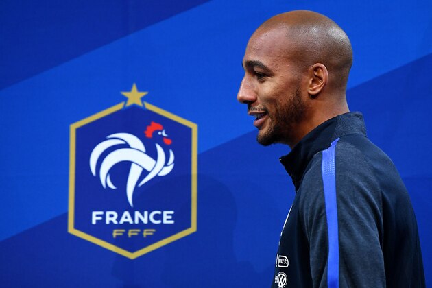 France's midfielder Steven N'Zonzi arrives for a press conference in Clairefontaine-en-Yvelines near Paris on November 7, 2017 as part of the France national team's preparation for the friendly football matches against Wales and Germany.  / AFP PHOTO / FRANCK FIFE        (Photo credit should read FRANCK FIFE/AFP/Getty Images)