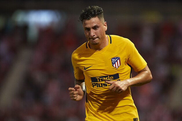 GIRONA, SPAIN - AUGUST 19:  Jose Maria Gimenez of Atletico de Madrid looks on during the La Liga match between Girona and Atletico Madrid at Municipal de Montilivi Stadium on August 19, 2017 in Girona, Spain.  (Photo by Manuel Queimadelos Alonso/Getty Images)