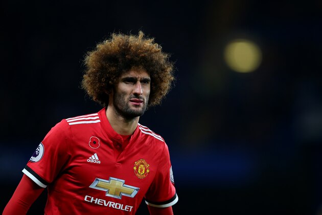 LONDON, ENGLAND - NOVEMBER 05: Marouane Fellaini of Manchester United during the Premier League match between Chelsea and Manchester United at Stamford Bridge on November 5, 2017 in London, England. (Photo by Catherine Ivill - AMA/Getty Images)