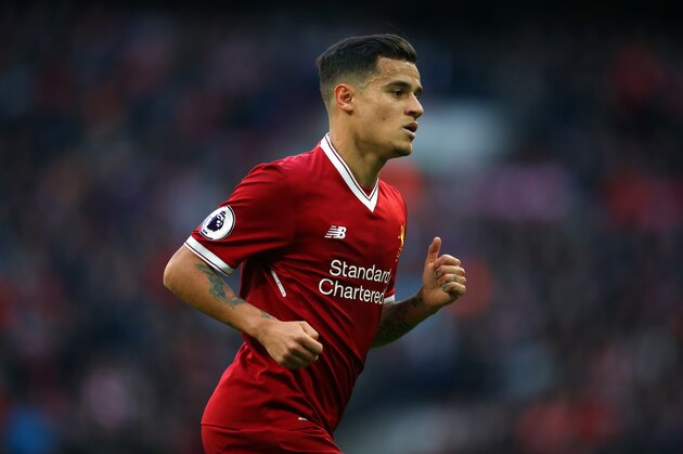 LONDON, ENGLAND - OCTOBER 22: Philippe Coutinho of Liverpool during the Premier League match between Tottenham Hotspur and Liverpool at Wembley Stadium on October 22, 2017 in London, England. (Photo by Catherine Ivill - AMA/Getty Images)
