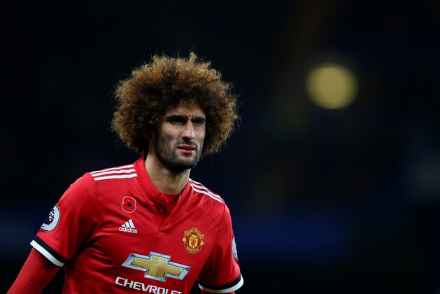 LONDON, ENGLAND - NOVEMBER 05: Marouane Fellaini of Manchester United during the Premier League match between Chelsea and Manchester United at Stamford Bridge on November 5, 2017 in London, England. (Photo by Catherine Ivill - AMA/Getty Images)