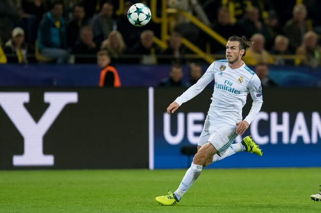 DORTMUND, GERMANY - SEPTEMBER 26: Gareth Bale of Real Madrid controls the ball during the UEFA Champions League group H match between Borussia Dortmund and Real Madrid at Signal Iduna Park on September 26, 2017 in Dortmund, Germany. (Photo by TF-Images/TF-Images via Getty Images)