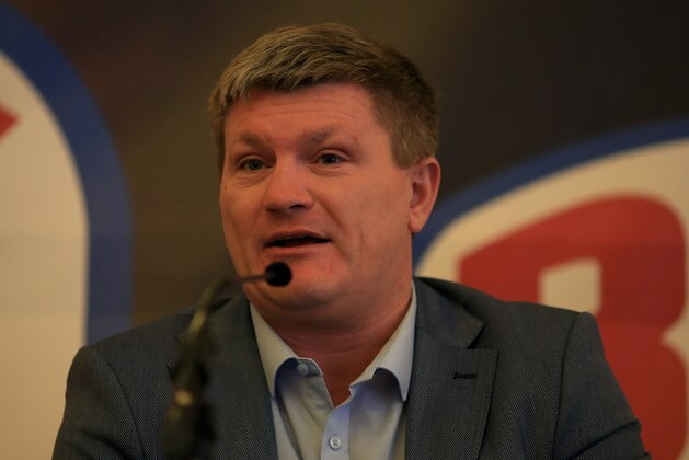 LONDON, ENGLAND - APRIL 13:  Ricky Hatton speaks during a Boxing Press Conference at the Landmark Hotel on April 13, 2016 in London, England.  (Photo by Ben Hoskins/Getty Images)