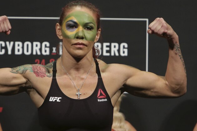 FILE - In this Sept. 23, 2016, file photo, Brazil's Cristiane Justino, known as