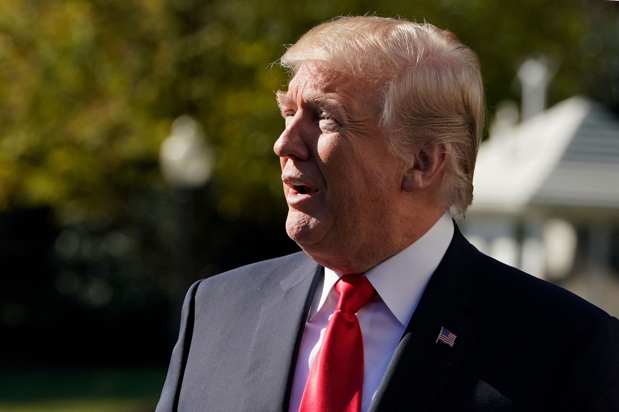 US President Donald Trump is seen during an event honoring the NCAA national championship teams on November 17, 2017 in Washington, DC. / AFP PHOTO / MANDEL NGAN        (Photo credit should read MANDEL NGAN/AFP/Getty Images)