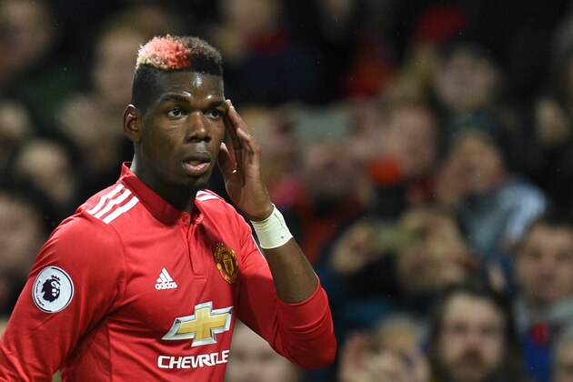 Manchester United's French midfielder Paul Pogba leaves the pitch substituted during the English Premier League football match between Manchester United and Newcastle at Old Trafford in Manchester, north west England, on November 18, 2017. / AFP PHOTO / Oli SCARFF / RESTRICTED TO EDITORIAL USE. No use with unauthorized audio, video, data, fixture lists, club/league logos or 'live' services. Online in-match use limited to 75 images, no video emulation. No use in betting, games or single club/league/player publications. / (Photo credit should read OLI SCARFF/AFP/Getty Images) Manchester United's French midfielder Paul Pogba leaves the pitch substituted during the English Premier League football match between Manchester United and Newcastle at Old Trafford in Manchester, north west England, on November 18, 2017. / AFP PHOTO / Oli SCARFF / RESTRICTED TO EDITORIAL USE. No use with unauthorized audio, video, data, fixture lists, club/league logos or 'live' services. Online in-match use limited to 75 images, no video emulation. No use in betting, games or single club/league/player publications. / (Photo credit should read OLI SCARFF/AFP/Getty Images)