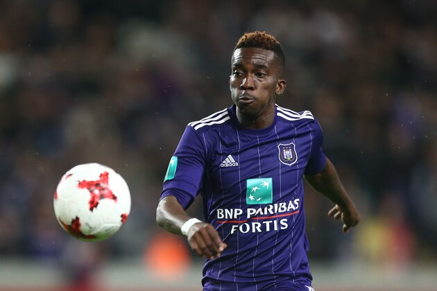20170908 - Brussels , Belgium / Rsc Anderlecht v Sporting Lokeren / 'nHenry ONYEKURU'nFootball Jupiler Pro League 2017 - 2018 Matchday 6 / 'nPicture by Vincent Van Doornick / Isosport