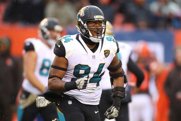 CLEVELAND, OH - NOVEMBER 19: Keelan Cole #84 of the Jacksonville Jaguars celebrates a play in the third quarter against the Cleveland Browns at FirstEnergy Stadium on November 19, 2017 in Cleveland, Ohio. (Photo by Gregory Shamus/Getty Images)