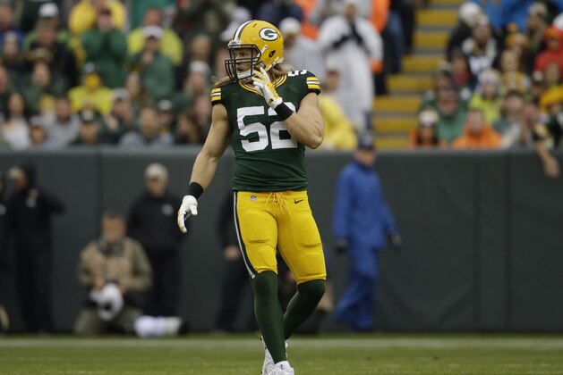 Green Bay Packers outside linebacker Clay Matthews (52) during the first half of an NFL football game against the New Orleans Saints, Sunday, Oct. 22, 2017, in Green Bay, Wis. (AP Photo/Jeffrey Phelps)