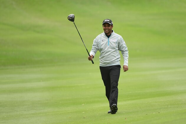HONG KONG - NOVEMBER 23:  SSP Chawrasia of India pictured during round one of UBS Hong Kong Open at The Hong Kong Golf Club on November 23, 2017 in Hong Kong, Hong Kong.  (Photo by Arep Kulal/Getty Images)