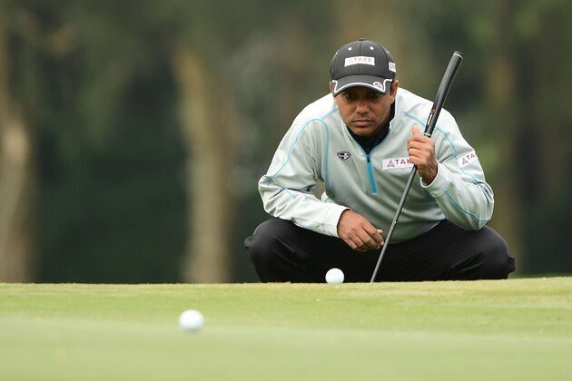 HONG KONG - NOVEMBER 23:  SSP Chawrasia of India pictured during round one of UBS Hong Kong Open at The Hong Kong Golf Club on November 23, 2017 in Hong Kong, Hong Kong.  (Photo by Arep Kulal/Getty Images)