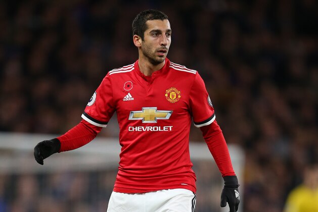 LONDON, ENGLAND - NOVEMBER 05: Henrikh Mkhitaryan of Manchester United during the Premier League match between Chelsea and Manchester United at Stamford Bridge on November 5, 2017 in London, England. (Photo by Catherine Ivill - AMA/Getty Images)