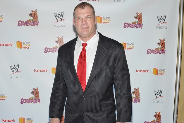 NEW YORK, NY - MARCH 22:  WWE Wrestler Kane attends the 'Scooby Doo! WrestleMania Mystery' New York Premiere at Tribeca Cinemas on March 22, 2014 in New York City.  (Photo by Mike Coppola/Getty Images)
