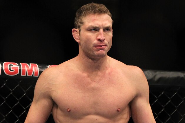 LAS VEGAS, NV - MAY 26:  Jason Miller stands in the Octagon before his bout against CB Dollaway during UFC 146 at the MGM Grand Garden Arena on May 26, 2012 in Las Vegas, Nevada.  (Photo by Josh Hedges/Zuffa LLC/Zuffa LLC via Getty Images)
