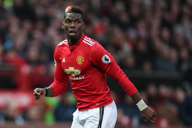 MANCHESTER, ENGLAND - NOVEMBER 25: Paul Pogba of Manchester United during the Premier League match between Manchester United and Brighton and Hove Albion at Old Trafford on November 25, 2017 in Manchester, England. (Photo by Robbie Jay Barratt - AMA/Getty Images)