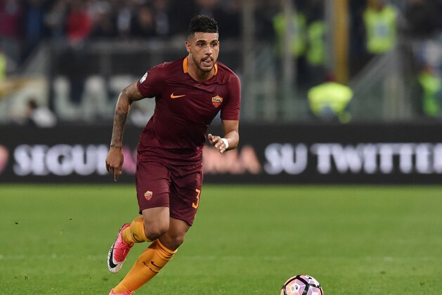 ROME, ITALY - APRIL 04:  Emerson Palmieri dos Santos of AS Roma in action during the TIM Cup match between AS Roma and SS Lazio at Stadio Olimpico on April 4, 2017 in Rome, Italy.  (Photo by Giuseppe Bellini/Getty Images)