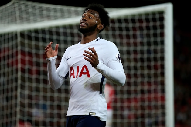 LONDON, ENGLAND - SEPTEMBER 19: Georges-Kevin N'Koudou of Tottenham Hotspur during the Carabao Cup Third Round match between Tottenham Hotspur and Barnsley at Wembley Stadium on September 19, 2017 in London, England. (Photo by Catherine Ivill - AMA/Getty Images)
