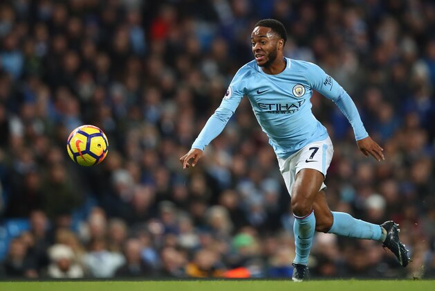 MANCHESTER, ENGLAND - DECEMBER 03:  Raheem Sterling of Manchester City in action during the Premier League match between Manchester City and West Ham United at Etihad Stadium on December 3, 2017 in Manchester, England.  (Photo by Clive Brunskill/Getty Images)