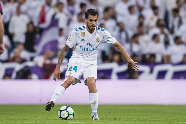 MADRID, SPAIN - OCTOBER 22: Daniel Ceballos Fernandez, D Ceballos, of Real Madrid in action during the La Liga 2017-18 match between Real Madrid and SD Eibar at Estadio Santiago Bernabeu on 22 October 2017 in Madrid, Spain. (Photo by Power Sport Images/Getty Images)