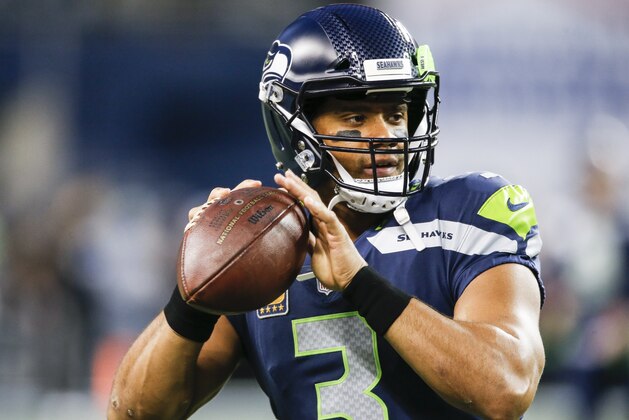 SEATTLE, WA - DECEMBER 03: Quarterback Russell Wilson #3 of the Seattle Seahawks warms up on the field before the game against the Philadelphia Eagles at CenturyLink Field on December 3, 2017 in Seattle, Washington. (Photo by Otto Greule Jr /Getty Images) SEATTLE, WA - DECEMBER 03: Quarterback Russell Wilson #3 of the Seattle Seahawks warms up on the field before the game against the Philadelphia Eagles at CenturyLink Field on December 3, 2017 in Seattle, Washington. (Photo by Otto Greule Jr /Getty Images)