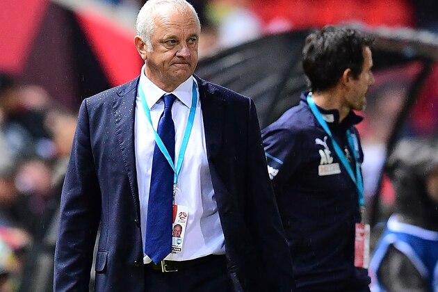 ADELAIDE, AUSTRALIA - DECEMBER 01:  Graham Arnold coach of Sydney FC during the round nine A-League match between the Adelaide 36ers and the Sydney Kings at Coopers Stadium on December 1, 2017 in Adelaide, Australia.  (Photo by Mark Brake/Getty Images)