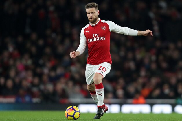 LONDON, ENGLAND - DECEMBER 02: Shkodran Mustafi of Arsenal during the Premier League match between Arsenal and Manchester United at Emirates Stadium on December 2, 2017 in London, England. (Photo by James Baylis - AMA/Getty Images)