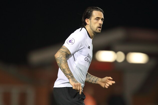 LEIGH, GREATER MANCHESTER - OCTOBER 23: Danny Ings of Liverpool during the Premier League 2 fixture between Manchester United and Liverpool at Leigh Sports Village on October 23, 2017 in Leigh, Greater Manchester. (Photo by Robbie Jay Barratt - AMA/Getty Images)